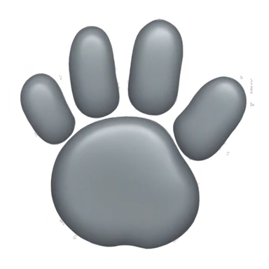  grey kitten paw sticker