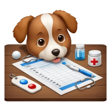 dog Medication Schedule sticker