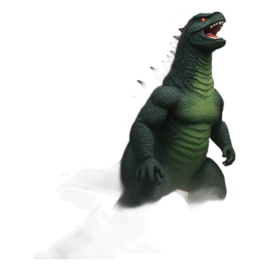 Godzilla sur un volcan sticker