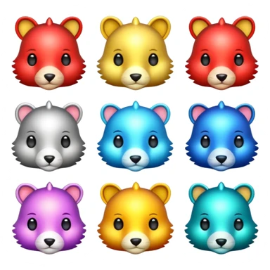 armored cute animals sticker