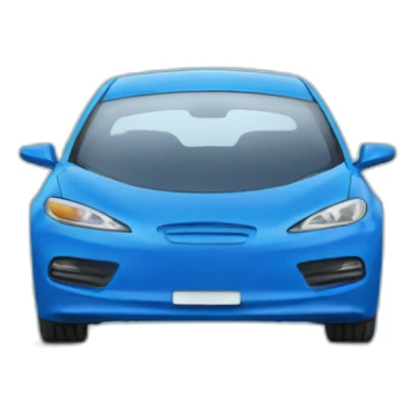 Voiture bleu électrique sticker