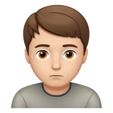 white man is sitting down and thinking sticker