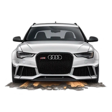 Audi rs6 crash sticker