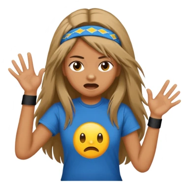 Headbanging girl sticker