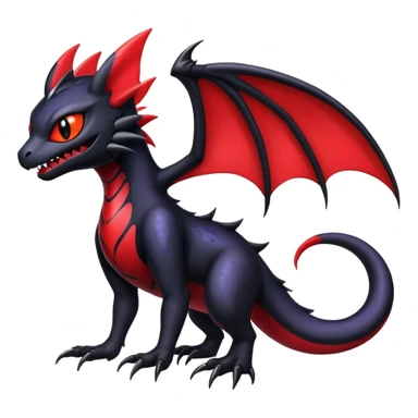 Shiny Epic Badass Gothic Noibat-Salandit-Litten-Hybrid sticker