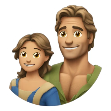 Father of the year Tarzan dad sticker