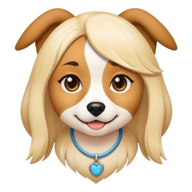 Girl is cosplay a dog sticker