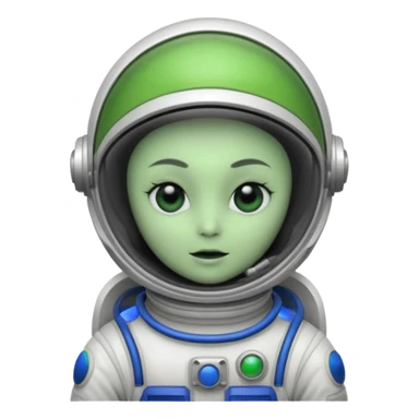un alien sur la lune sticker