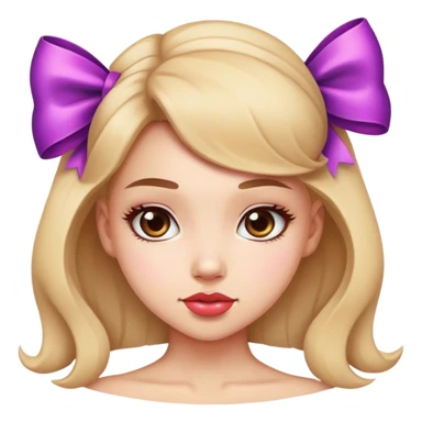 Niña bonita con moño  sticker