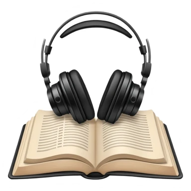 headphone book sticker