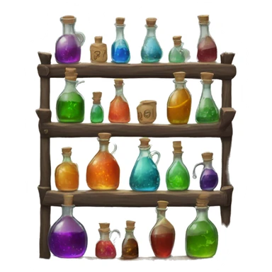 Rack of potions  sticker