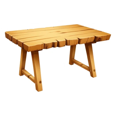 Beautiful raw edge pine table sticker