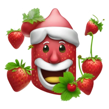 strawberry cherry elf bar vape sticker