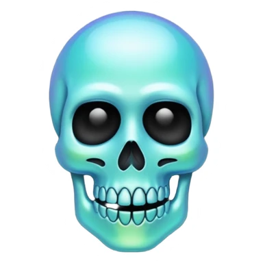 💀iphone emoji with aura skuttle💀 black shape  sticker