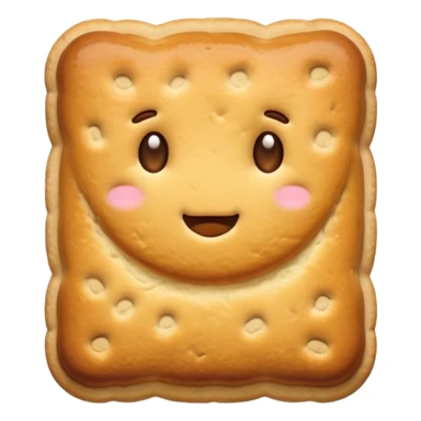 plain American biscuit, split and fluffy sticker