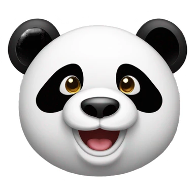 happy panda sticker
