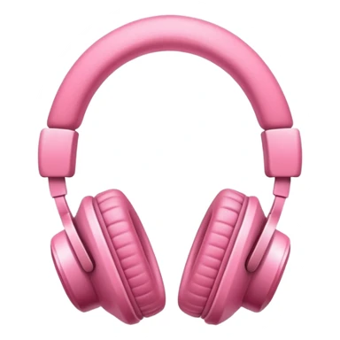 Unos audífonos rosa sticker