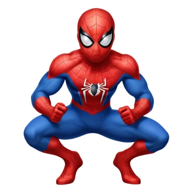 Spider-Man superhero in classic red and blue costume sticker