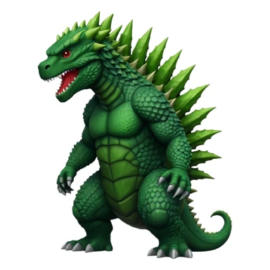 Godzilla front view sticker