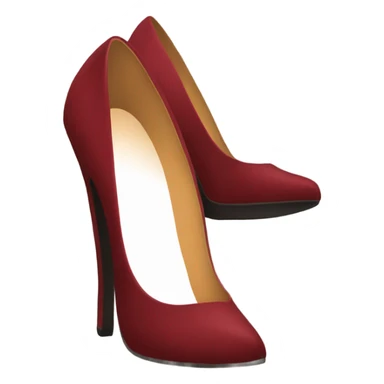 A dark red pair of heels sticker