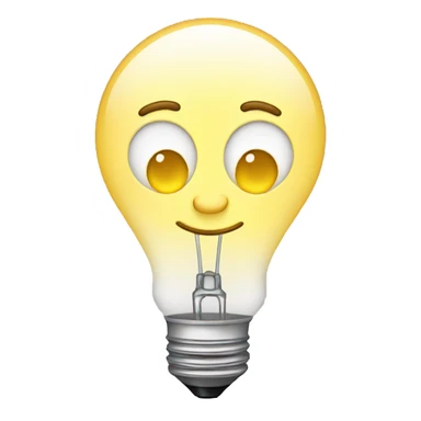 lightbulb toon sticker