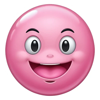 Pink bubble-gum sticker