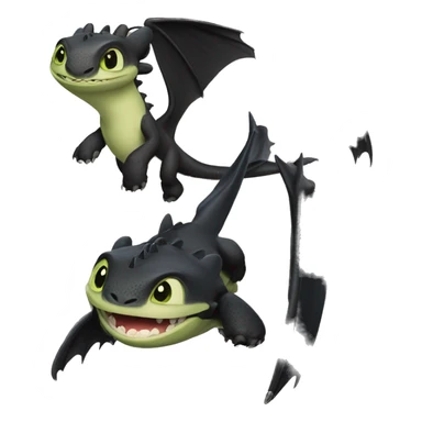 Toothless from How to Train Your Dragon sticker