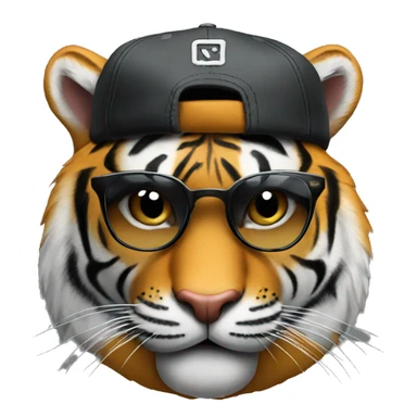 Tiger as rapper sticker