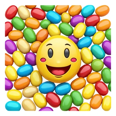 Jellybeans Happy Face  sticker