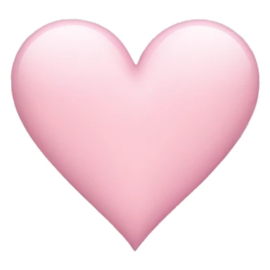 A light pink heart sticker