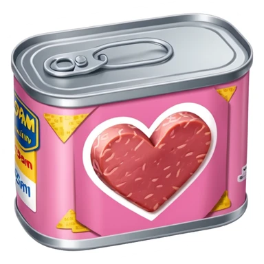 SPAM canned meat HEART  sticker