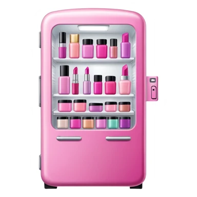 pink cosmtics fridge  sticker