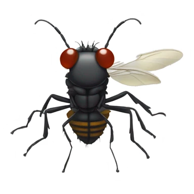 fly rubbing its hands together menacingly  sticker