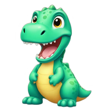 a baby dinosaur sticker