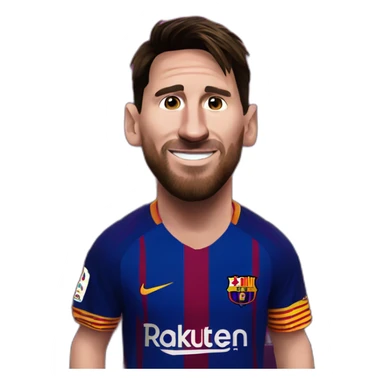 Messi at Barcelona sticker