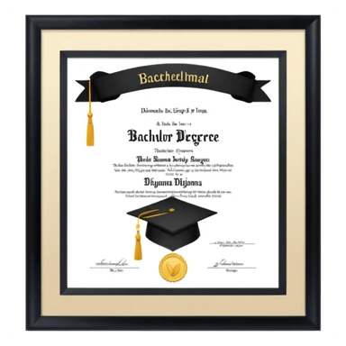 bachelor degree sticker