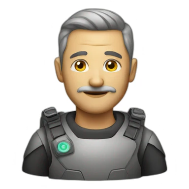 Man on an ovni sticker