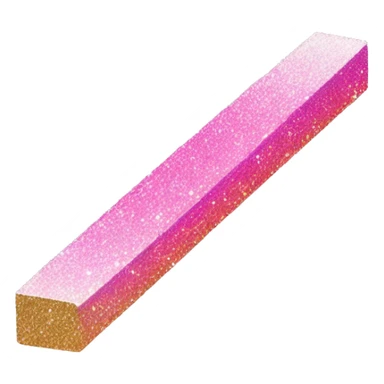 Pink ombre balance beam with glitter  sticker