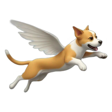 flying-dog-and-swimming-cat sticker