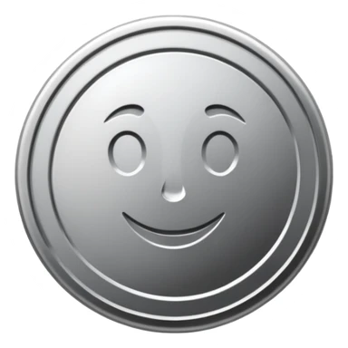 Silver coin plus sticker