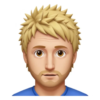 Logan Paul with a short beard and spiky hair sticker
