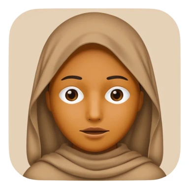 Emoji de persona tapada la cara y sin boca sticker