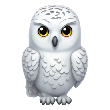 Snowy white owl sticker