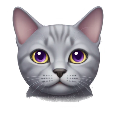Lilac British Short Hair Cat  sticker