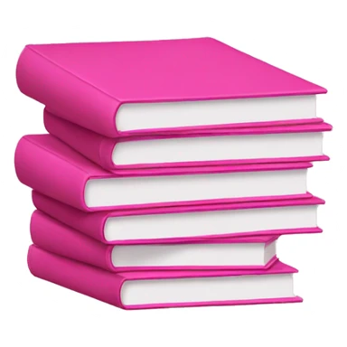 pink books stacked on top of eachother  sticker