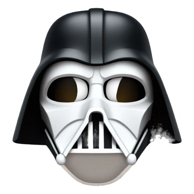 white mask darth vader sticker