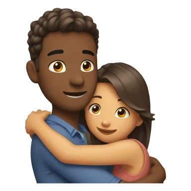 Friends hugging each other sticker