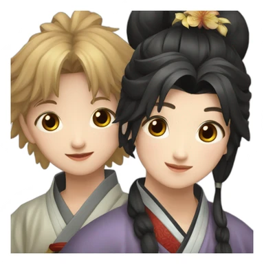 wei wuxian boy couple - mo dao zu shi sticker