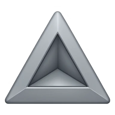 gray triangle parallel to the left, tilted 60 degrees sticker