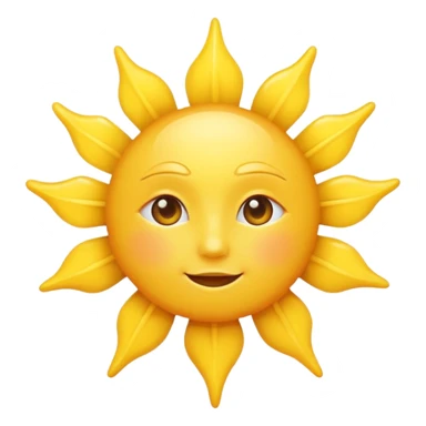 classic sun sticker